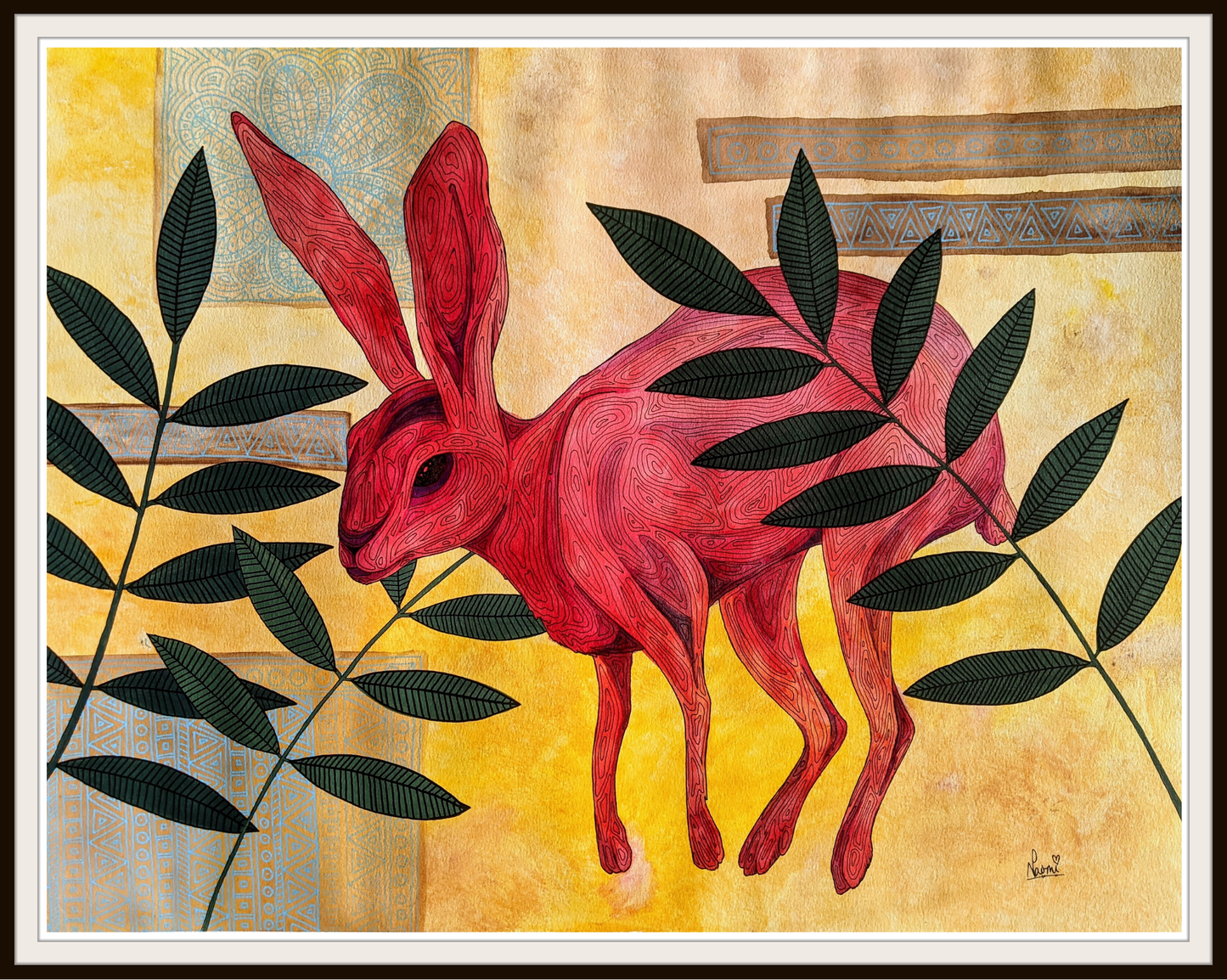 Red Jack Rabbit - Original Artwork