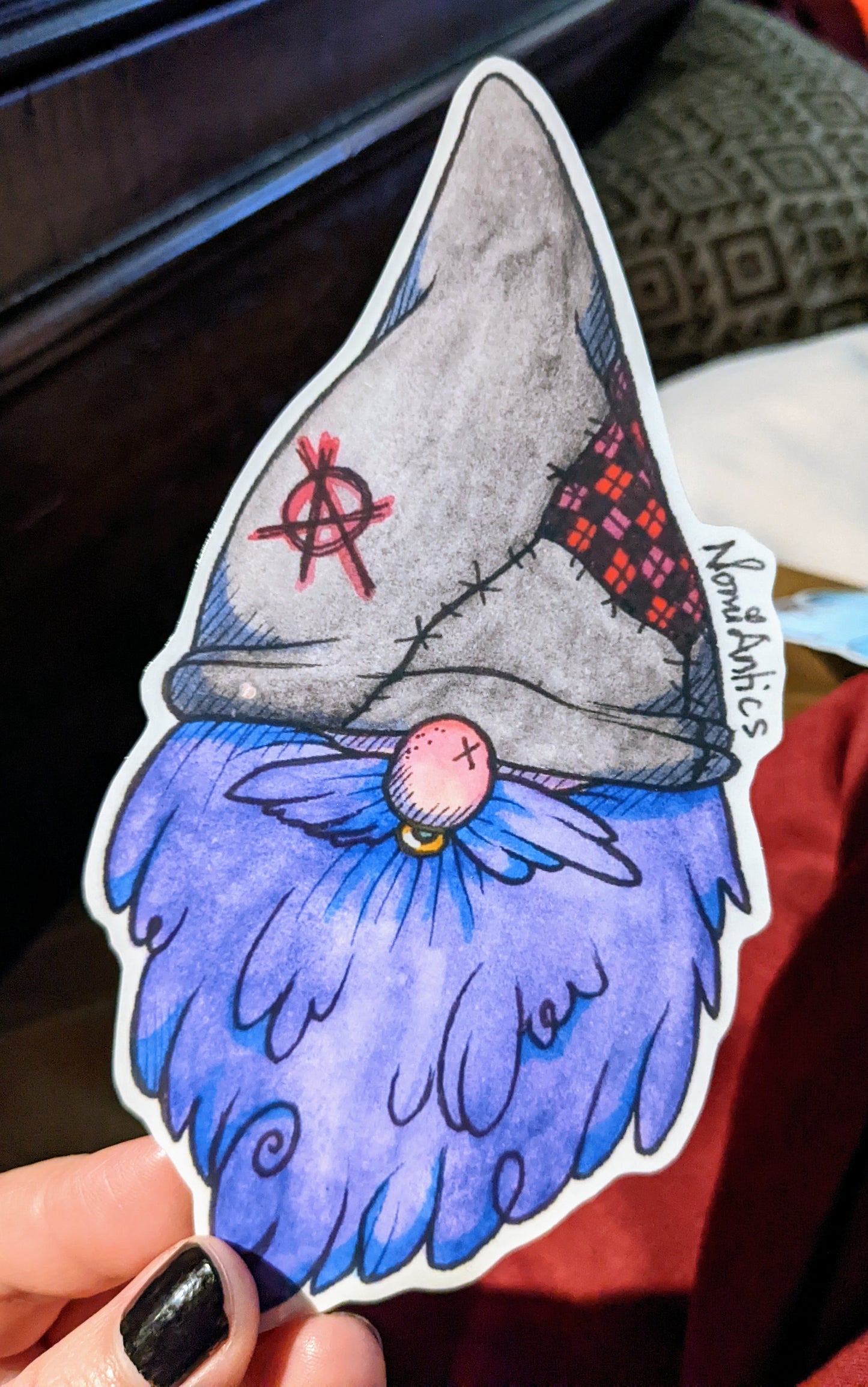 Anarchy Gnome Vinyl Sticker