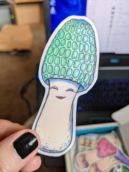 Moira the Morel Vinyl Sticker