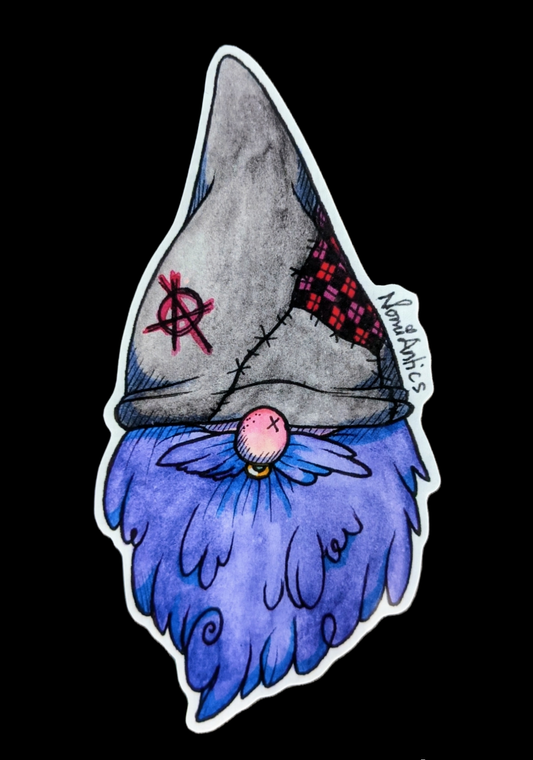 Anarchy Gnome Vinyl Sticker
