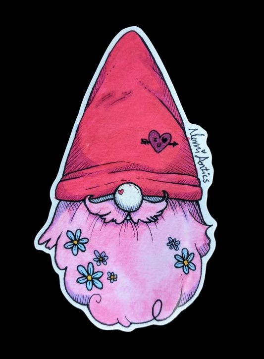 Love Gnome Vinyl Sticker