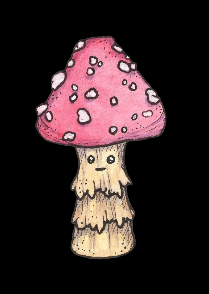 Mushy the Mushroom Vinyl Sticker