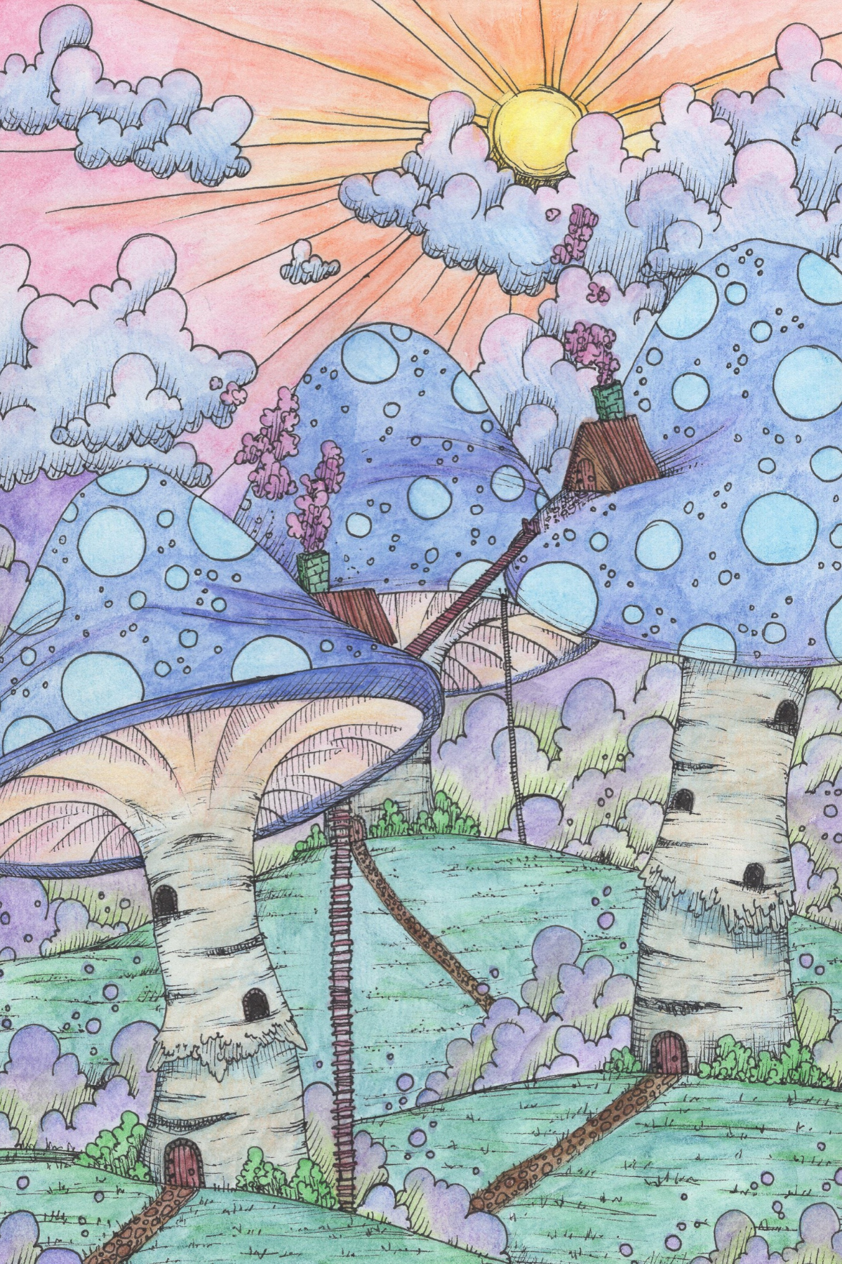 Watercolor Postcard Set