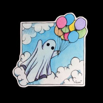 Adventure Ghost Sticker