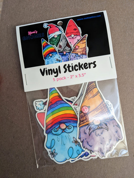 Nomi's Gnomes Vinyl Sticker Pack
