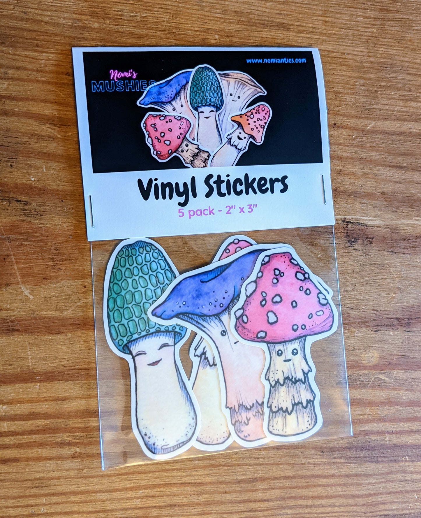 Nomi's Mushies Vinyl Sticker Pack