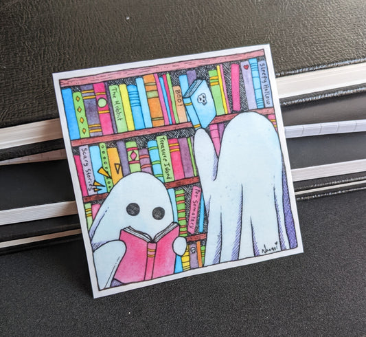 Library Ghost Sticker