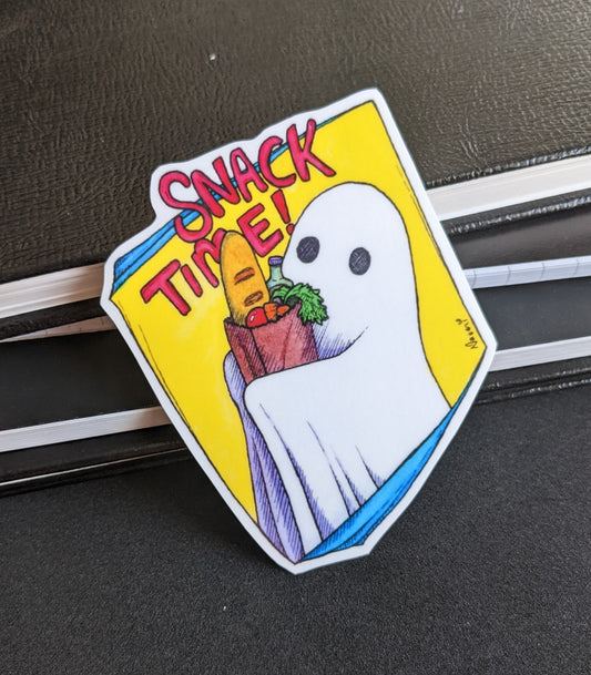 Snack Time Ghost Sticker