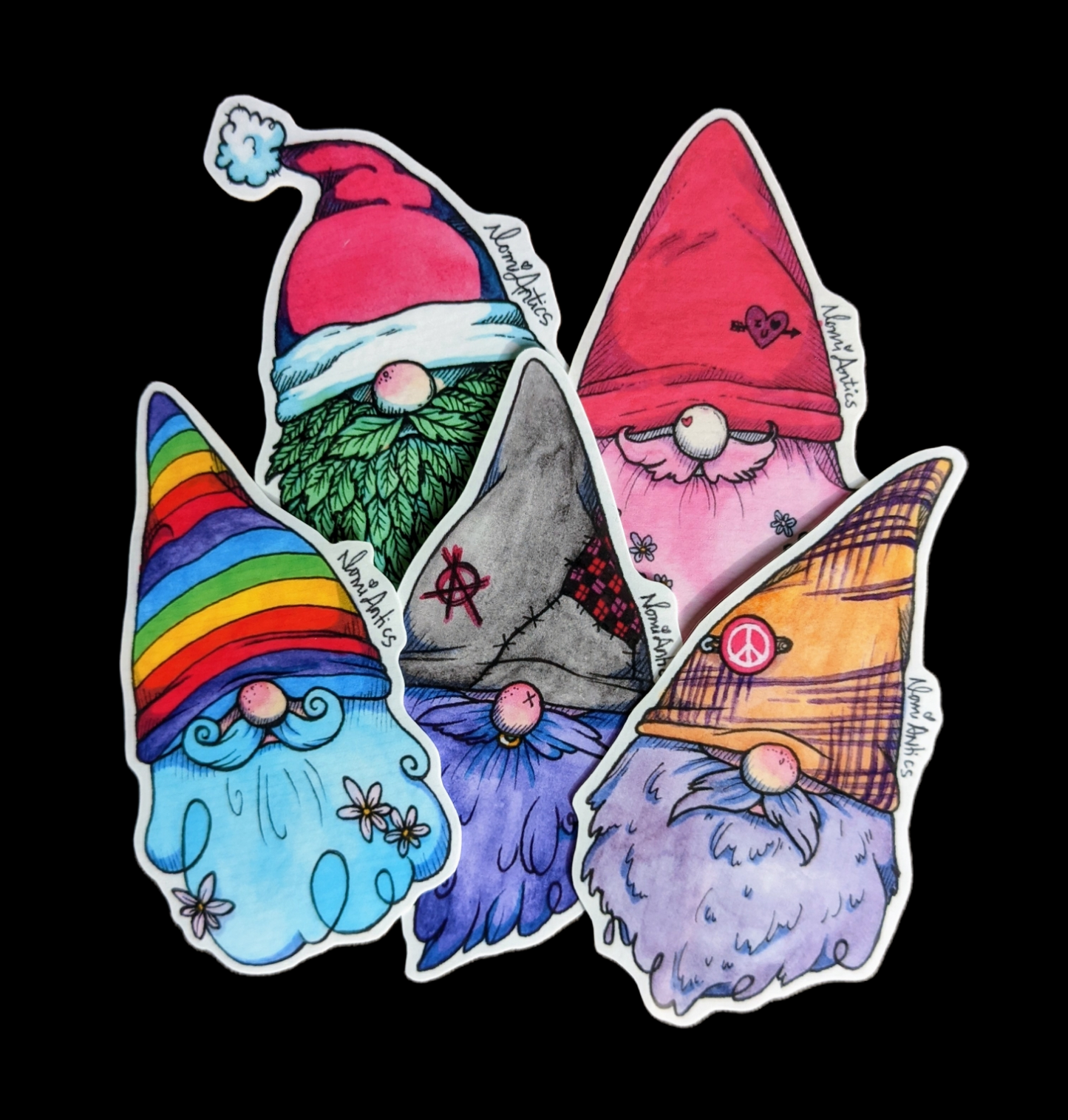 Nomi's Gnomes Vinyl Sticker Pack